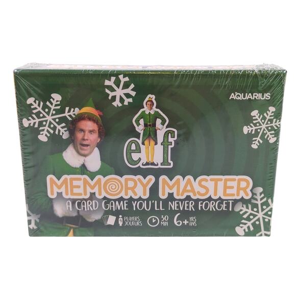 ELF The Movie Memory Master New Will Ferrell on Box Christmas Card Game New - Picture 1 of 3